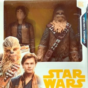 Han Solo & Chewbacca action figurines